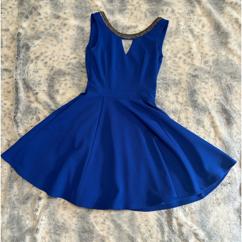 small xoxo opened back beaded dress